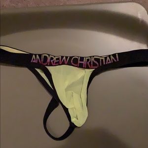 *Rare* Andrew Christian Almost Naked Mesh Thong